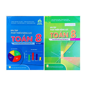 Sách – Combo bài tập phát triển năng lực toán 8 – tập 1 + 2 ( theo chương trình GDPT 2018 ) (BT)