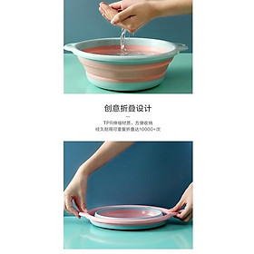 Mua Chậu Gấp Gọn Silicon Dành Cho Bé Chậu Ngâm Chân Thau Silicon Gấp Gọn