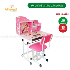 Mua Bộ bàn ghế học sinh tăng chỉnh độ cao  hàng việt nam chất lượng cao 47wood-CL