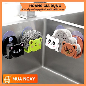 Giá Để Xà Phòng Dụng Cụ Rửa Chén Hoạt Hình Hít Tường H086