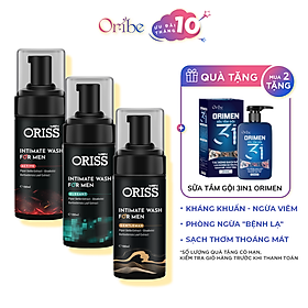 Bọt Vệ Sinh Nam Dung Dịch Vệ Sinh Nam Oriss Men Mùi Nam Tính Lưu Hương An Toàn Dịu Nhẹ Không Gây Khô Rát Kích Ứng Cho Da