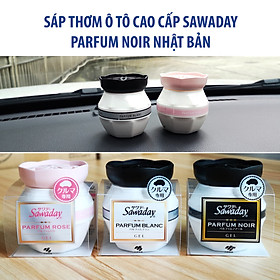 Sáp thơm khử mùi làm mát không khí ô tô Sawaday Parfum Noir Cao Cấp Nhật Bản 90g