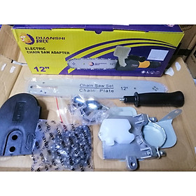 Mua Bộ Lam Cưa Xích Gắn Máy Mài Cầm Tay Thành Máy Cưa Gỗ Tiện Dụng Loại 1 - 12 Inch