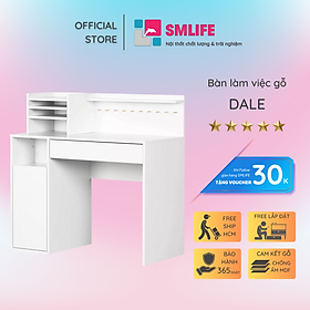 Mua Bàn máy tính tại nhà bằng gỗ thiết kế nhỏ gọn SMLIFE Dale