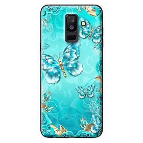 Ốp lưng cho Samsung Galaxy A6 Plus 2018 BƯỚM XANH 1 - Hàng chính hãng