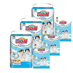 Combo 3 bịch tã quần Goon Premium M56/L46/XL42/XXL36/XXXL26 - Tặng 15 miếng cùng size