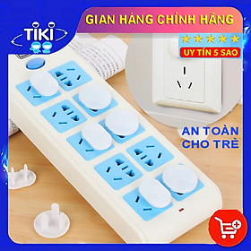 Combo 10 Nút Bịt Ổ Điện An Toàn Cho Bé - Loại 2 Chạc Như Hình