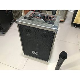 Loa Kéo KIOMIC Q8  Loa karaoke mini di động Tặng Kèm 1 Micro không dây 2020 - Hàng Chính Hãng