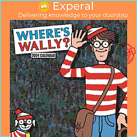 Sách - Where's Square Wally Square Wall Calendar 2024 by  (UK edition, paperback)