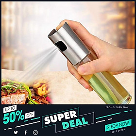 Mua Bình xịt dầu ăn 100ml W1865 - Bình xịt dầu ăn thủy tinh