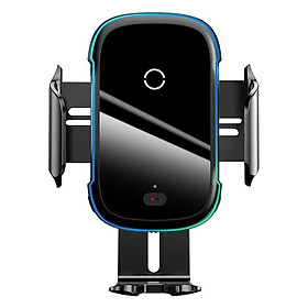 Mua Baseus -BaseusMall VN Bộ đế giữ điện thoại dùng trên xe hơi Baseus Light Electric Holder Wireless Charger 15W (Hàng chính hãng)