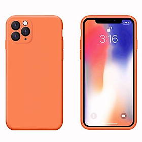 Ốp Lưng Silicone Dẻo Lót Nhung Nỉ Chống Sốc Dành Cho Các Dòng Điện Thoại iPhone 11 Pro Max ( Hạn Chế Bám Vân Tay, Bảo Vệ Camera )