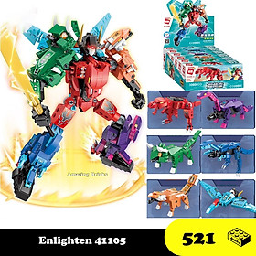 Đồ chơi Lắp ráp Robot Khủng Long, Enlighten 41105 Dinosaur Robot, Xếp hình thông minh, Mô hình Robot