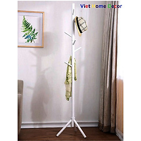 Mua Cây Treo Quần Áo 3 Chân 8 Nhánh Treo Bằng Gỗ Cao Su Cao Cấp - Thương hiệu Viet Home Decor