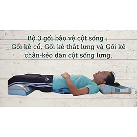 Mua Combo bộ 3 gối bảo vệ cột sống cổ  lưng  kê chân khi ngủ