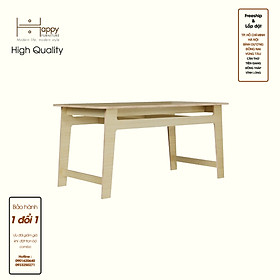 HAPPY FURNITURE , Gỗ tự nhiên , Bàn làm việc gỗ Plywood - SANARI , BAN_112 , 140cm x80cm x 75cm DxRxC