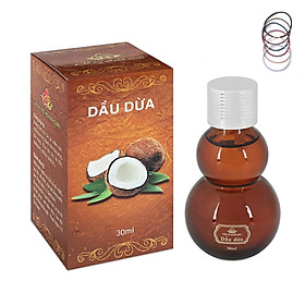Dầu Dừa Đa Năng Nguyên Chất 100% dưỡng ẩm cho làn da mềm mịn, phục hồi hư tổn tóc và tăng cường sức đề kháng cho cơ thể + Tặng Kèm 5 Dây Buộc Tóc Màu Ngẫu Nhiên - Hàng Chính Hãng.