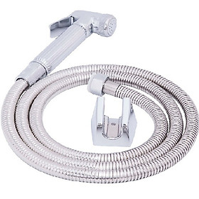 Mua Bộ xịt vệ sinh đồng mạ chrome cao cấp 02-dây xịt 3 lớp tăng áp