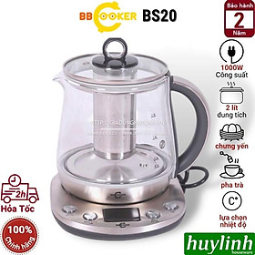 Ấm - Máy chưng yến pha trà đa năng BBcooker BS20 - Dung tích tổng 2 lít