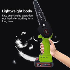 Mua Máy cưa xích điện cầm tay động cơ Không Chổi Than pin sạc Lithium 5 Inch 24V Portable Electric Chain 1000W