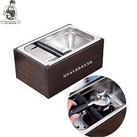 Mua Hộp Đập Bã Cà Phê Inox Vỏ Gỗ Sồi