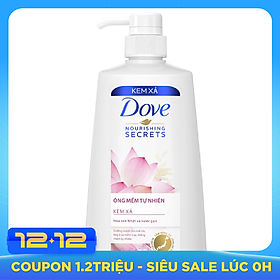 Dầu Xả Dove Óng Mềm Tự Nhiên (620g)