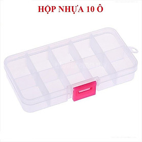 Mua Hộp nhựa 10 ô đựng đồ  phụ kiện   mi fan  nail  đồ trang sức