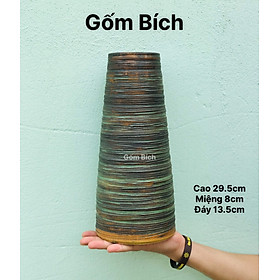 Mua Bình Hoa Lọ Hoa Men Mộc Dáng Búp Gốm Sứ Bát Tràng - Gốm Bích