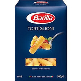 Mì Nui Barilla Hình Ống Tre Các Cỡ Tortiglioni - 500g