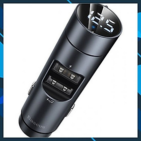 Tẩu sạc xe hơi BASEUS BS-01 Dual USB Bluetooth Car Charger Wireless MP3 Player - Hàng chính hãng