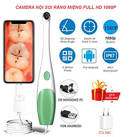 Camera Nội Soi Nha Khoa Kiểm Tra Răng Miệng 3 Trong 1 Độ Phân Giải 1080P Dùng Cho Android, PC. 10MM Oral Dental Camera 3IN1 Type-c Micro USB Dentist Inspection Endoscope HD 1080P 6 LED Real-time Video For Android Phone