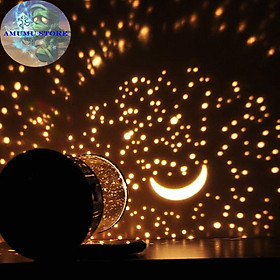 Mua (Rẻ vô địch )Đèn ngủ chiếu sao 4 bóng LED hình trụ chiếu sáng hình trời sao