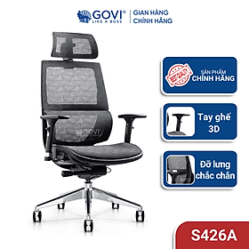 Mua Ghế Công Thái Học GOVI Solo S426A - Tựa Đầu Điều Chỉnh Độ Cao - Ngả Lưng Thoải Mái