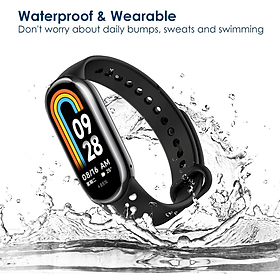 Mua Dây Đeo Thay Thế Cho Xiaomi Mi Band 8 Chất Liệu Silicone - Màu Đen