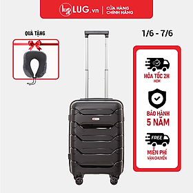 Vali kéo du lịch LUG thương hiệu Aber Chain siêu nhẹ EC01: Nhựa PP chống bể vỡ