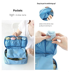 Túi Đựng Đồ Lót Du Lịch Hàn Quốc, xếp áo ngực quần lót underware túi Chống Thấm trong vali DL02-TDL
