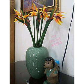 Mua Hoa thiên điểu giả chất liệu cao su cành dài 80cm decor siêu xinh