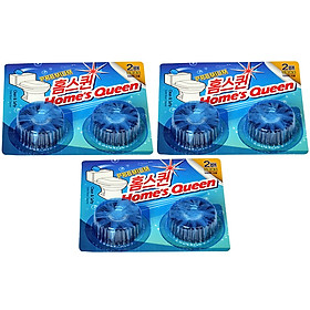 Mua Bộ 3 Vỉ (6 Viên) Vệ Sinh Khử Mùi Bồn Cầu Homes Queen Hàn Quốc (2 viên/vỉ x 40 g/viên) - Hàng cao cấp chính hãng. 1 viên sử dụng được tới 1 tháng rưỡi