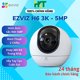 Mua Camera Wifi Trong Nhà Ezviz H6 3K 5MP AI Thông Minh  Đàm Thoại 2 Chiều - Hàng chính hãng
