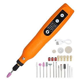Electric Dog Nail Grinder Set Trimmer Kit 24Pieces 5 Gear USB Nail Trimmer