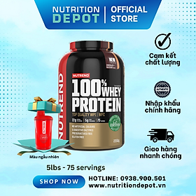 [TẶNG SHAKER] Sữa tăng cơ cho người tập gym (5lbs - 75 servings) – Nutrend 100% Whey Protein (Whey Protein Blend) - Nutrition Depot Vietnam