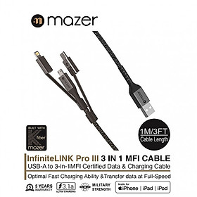 Mua Combo củ sạc Mazer Super Mini V2 20W và cáp Mazer Power Link II 3 in 1- hàng chính hãng