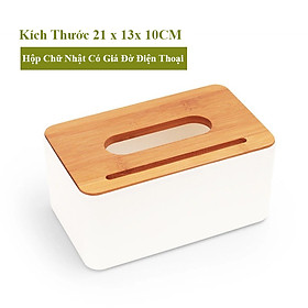 Mua Hộp Đựng Khăn Giấy Nắp Gỗ Tiện Lợi