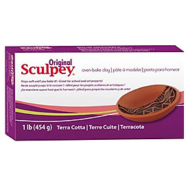Đất sét nung Polymer Clay Original Sculpey - Terra Cotta (Nâu Đỏ)