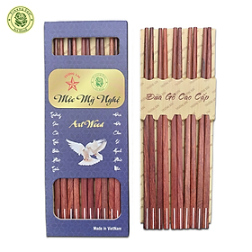 Mua Đũa Gỗ Cao Cấp - Đũa Gỗ Cẩm Lai Cẩn Chỉ Trắng - Đồ Gỗ Nhà Bếp Thương Hiệu Trường Sơn