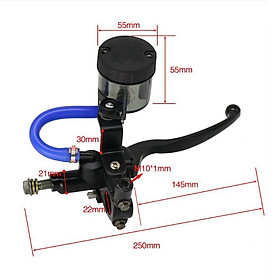 Black Hydraulic Brake Clutch Master Cylinder Lever Set Assembly Fitting New