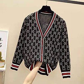 Áo Khoác Cardigan Len Dài Phong Cách Hàn Quốc