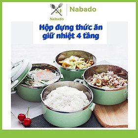 Mua Hộp Đựng Cơm Cặp Lồng Cơm Giữ Nhiệt Lúa Mạch Ruột Inox