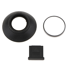 Camera Eyecup Viewfinder Eyepiece + Hot Shoe Cover for for Nikon D850/D500 - Used to Protect Your Camera from Dust or Other Dirts