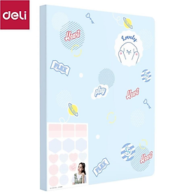 File lá học sinh A4 Deli / sổ lưu phiếu siêu âm - 30/40 lá - Xanh dương/Hồng/Trắng - 1 chiếc - 72493 / 72494